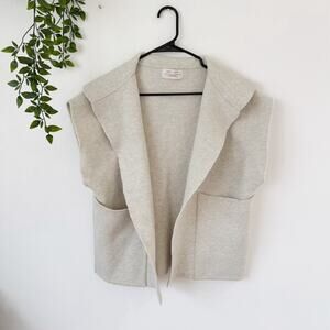 Sasso + Smyth Lagenlook Neutral Open Cardigan OS